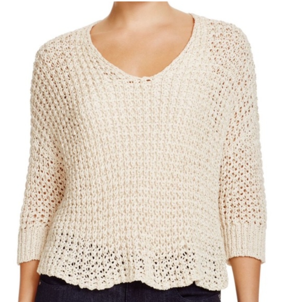 Eileen Fisher open knit sweater